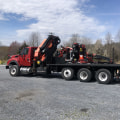 Boom Trucks and Cranes for Tree Removal